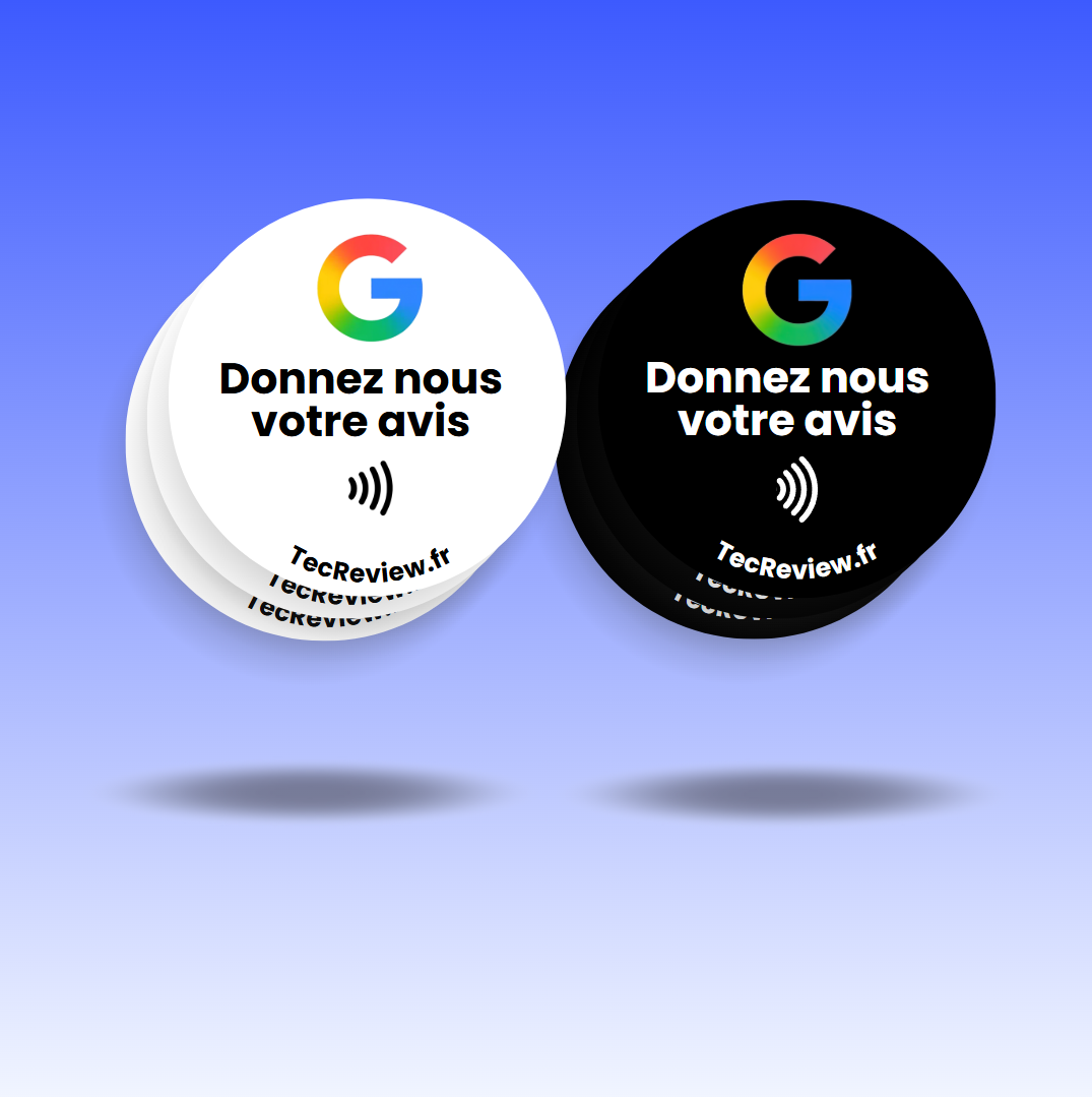 Stickers Avis Google Blanc