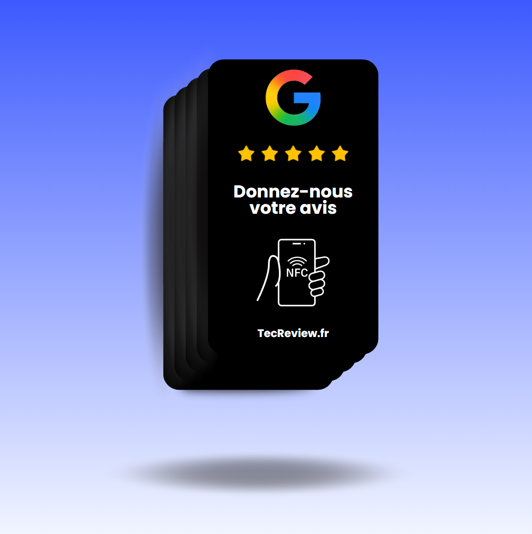 Carte Avis Google Noir