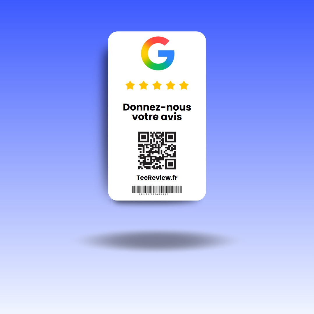 Carte Avis Google Blanc