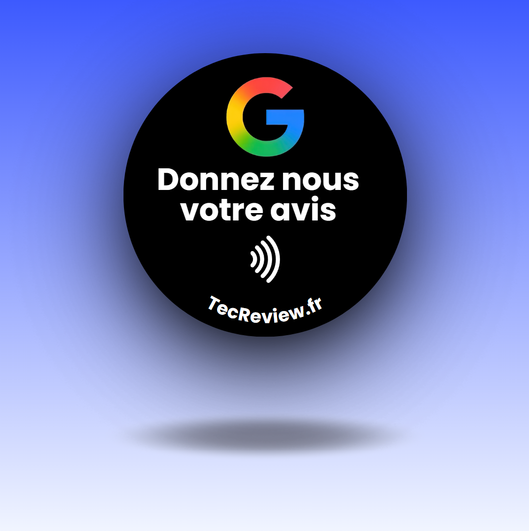 Stickers Avis Google Noir