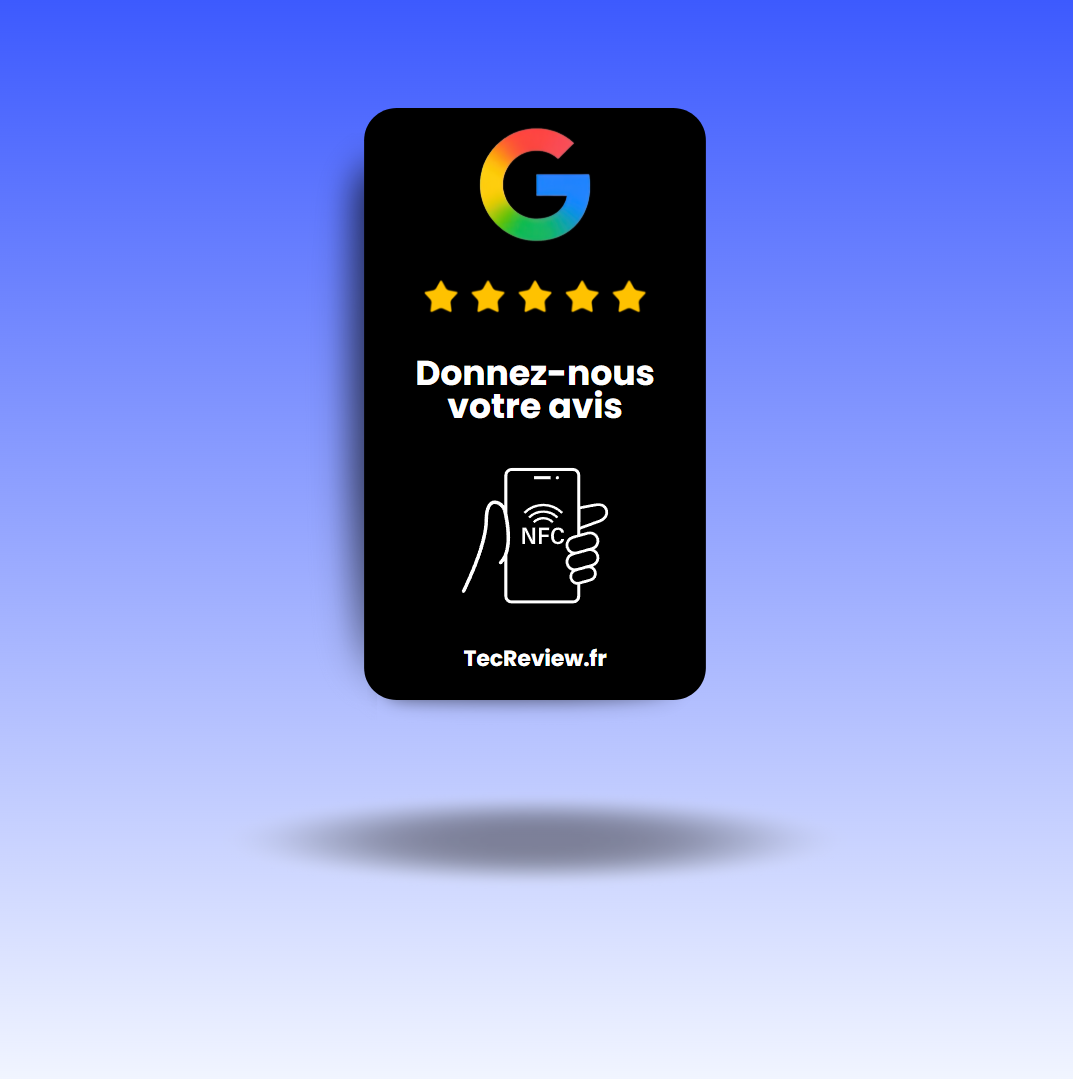 Carte Avis Google Noir
