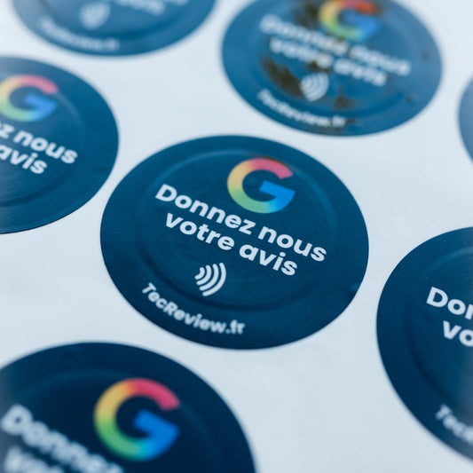 Stickers Avis Google Noir
