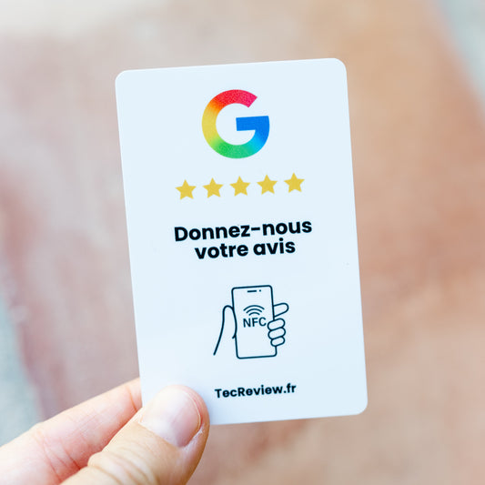 Carte Avis Google Blanc