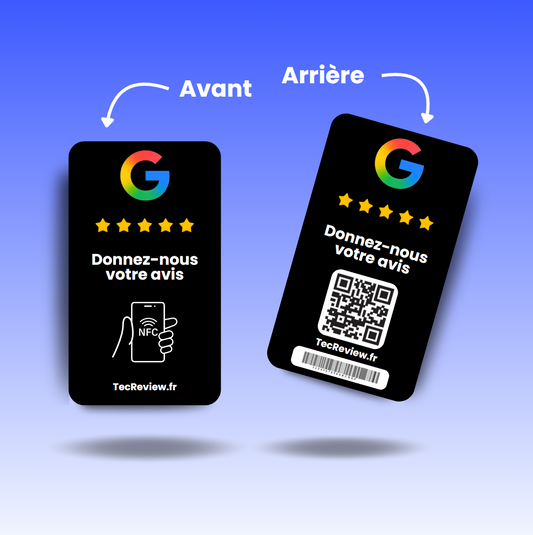 Carte Avis Google Noir