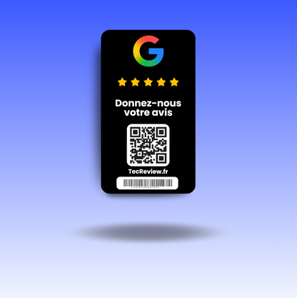 Carte Avis Google Noir
