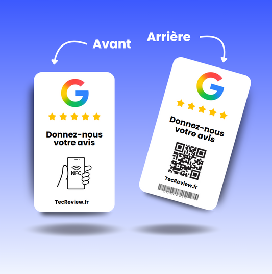 Carte Avis Google Blanc