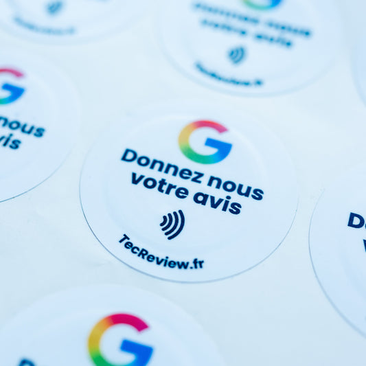 Stickers Avis Google Blanc
